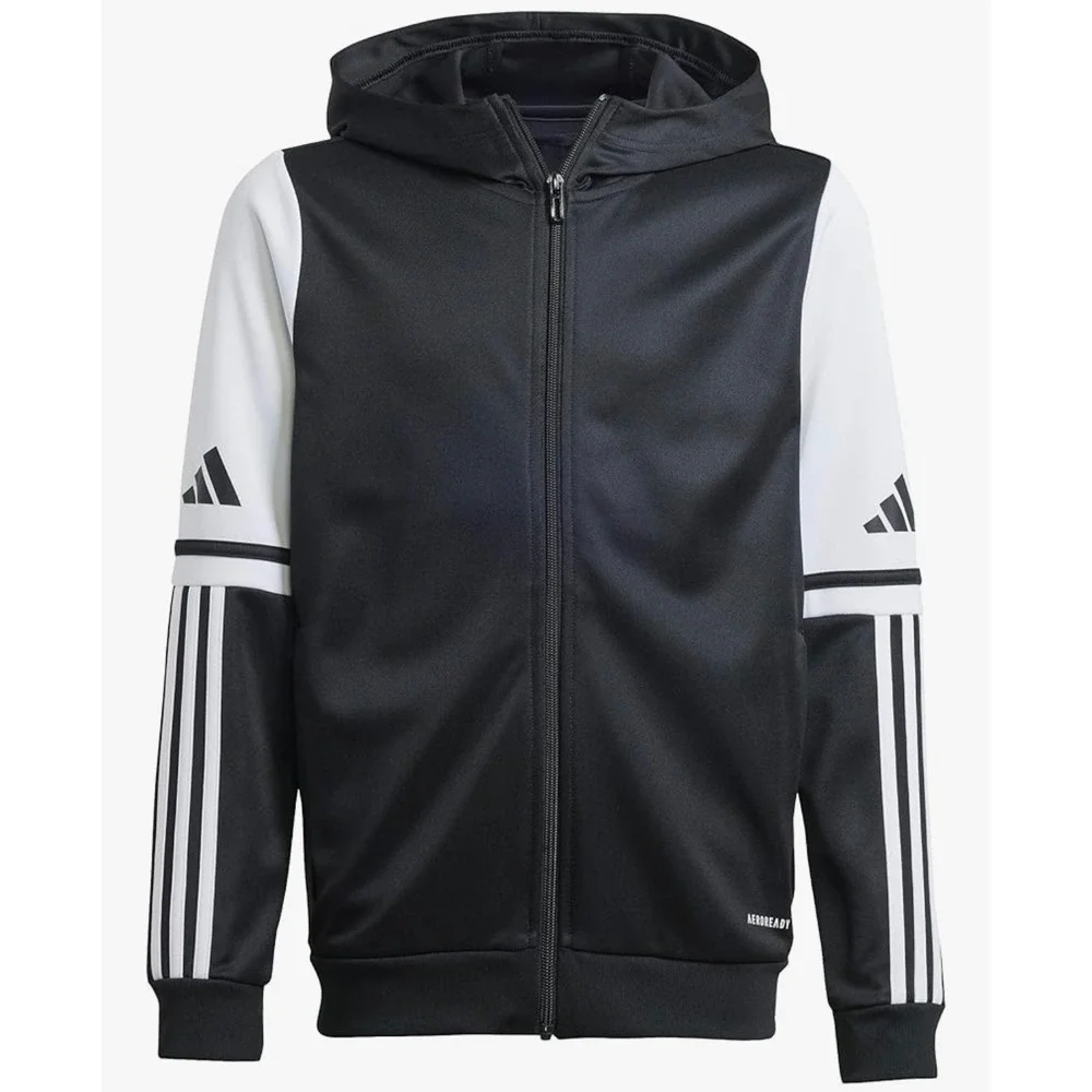 Adidas JD4800 Kids Soccer Track Top Jacket Navy White Aeroready Size M‎